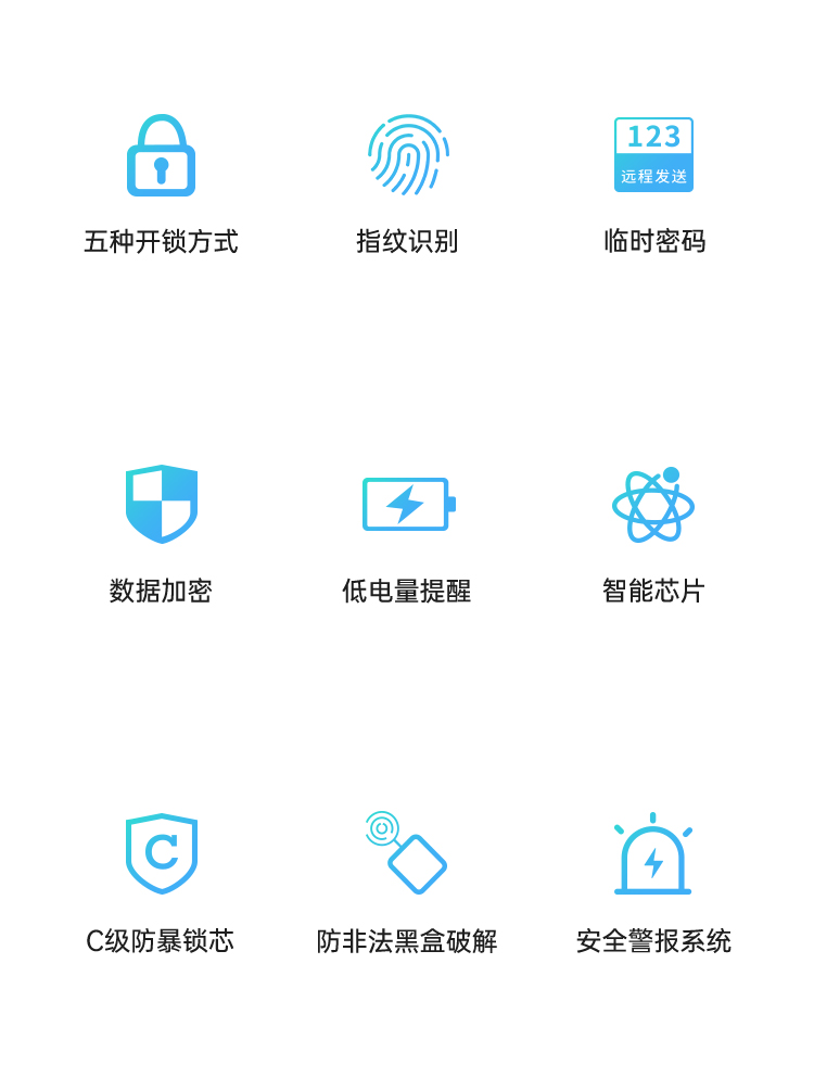 YK03 Fingerprint Recognition Smart Lock Pro+(图2)