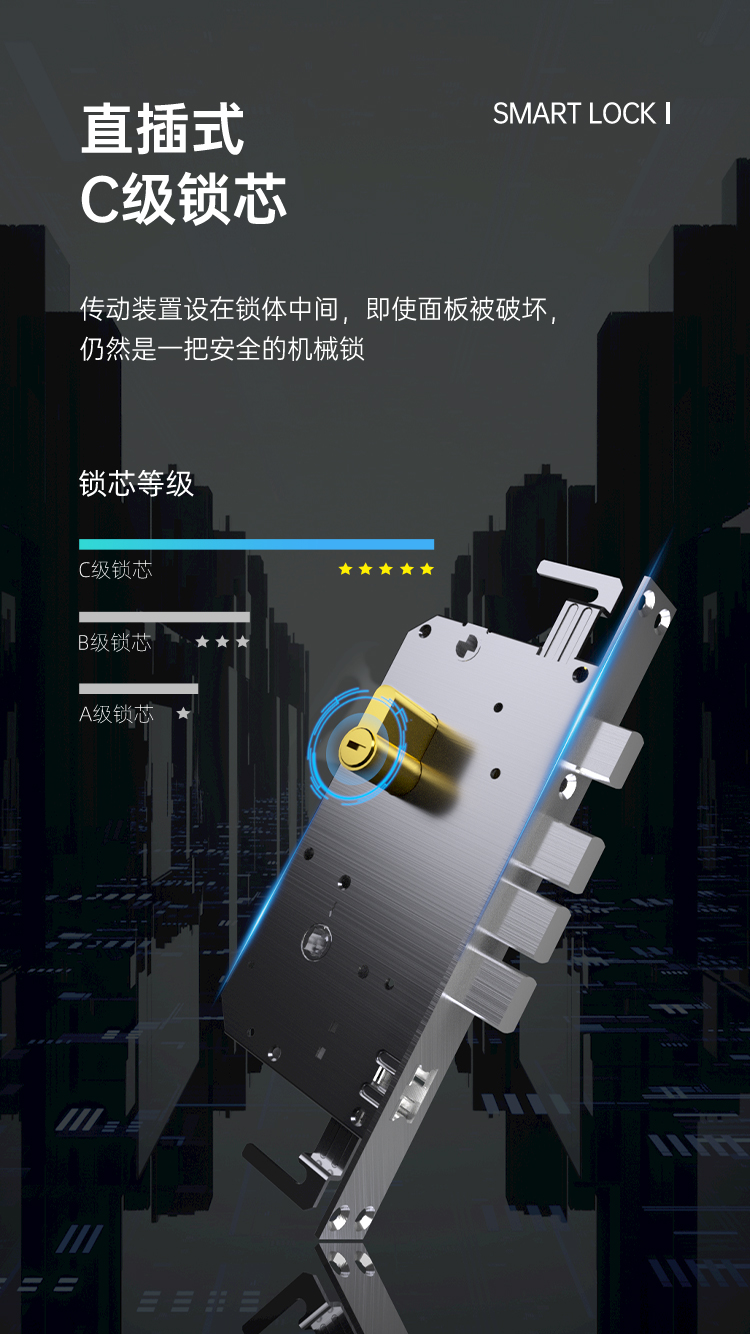 YK09 Fingerprint Recognition Smart Lock Pro(图9)